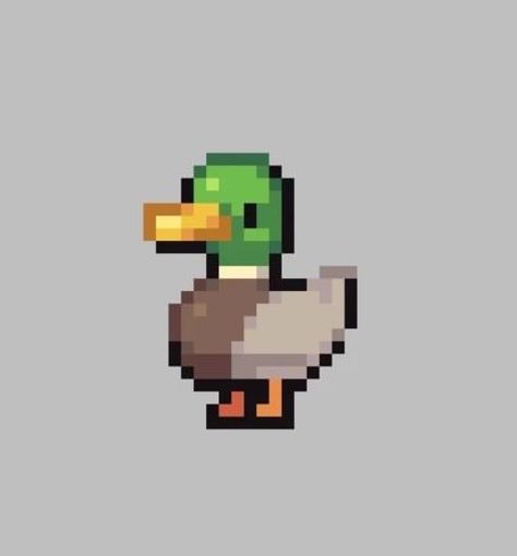 Pigeon Pixel Art, Cottage Core Pixel Art, Puppy Pixel Art, Simple Pixel Art Small, Pixel Art Eyes, Pixel Art Strawberry, Pixel Art Butterfly, Pixel Art Nature, Duck Pixel Art