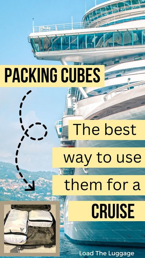 Packing cubes - the best way to use them for a cruise Best Packing Cubes, Cruise Packing Tips, Vacation List, Pack Like A Pro, Cruise Essentials, Packing Luggage, Packing For A Cruise, Alaskan Cruise, Mediterranean Cruise