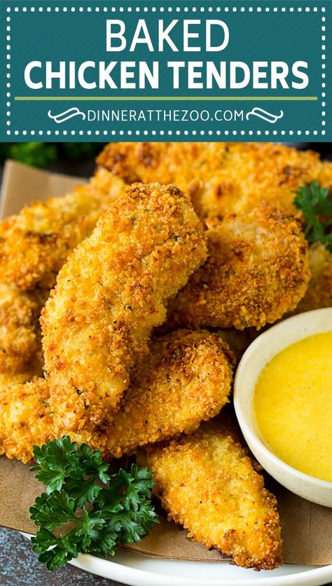 Chicken Tender Recipes Baked, Perfect Baked Chicken, Chicken Fingers Baked, Oven Baked Chicken Tenders, Breaded Chicken Tenders, Fried Chicken Tenders, Chicken Tenderloin Recipes, Baked Chicken Tenders, Crispy Baked Chicken