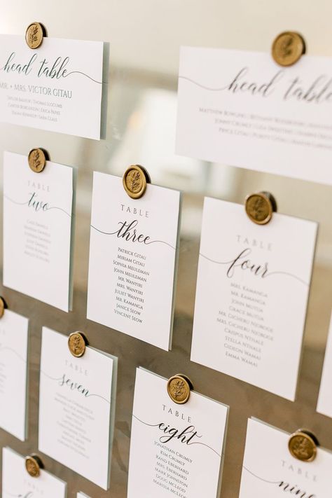 Wedding Seating Chart Display, Order Of The Day Wedding, Christmas Wedding Themes, Wedding Table Seating Chart, Wedding Table Seating, Gold Wedding Inspiration, Ireland Wedding, Bridesmaid Box, Seating Plan