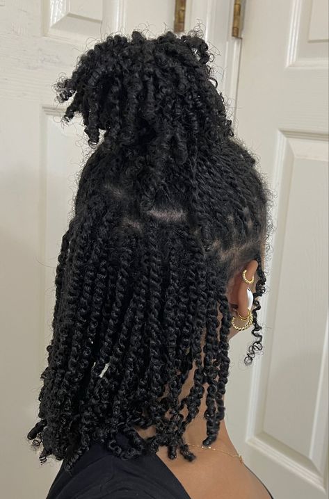 Small Twists Natural Hair 4c, Twist Outs On Natural Hair Long, Mini Twists Type 4 Hair, Long Natural Black Women Hair, Mini Twists With Weave, Twist Out On Long Natural Hair, Boho Mini Twists Natural Hair, Styles For Short Twists Natural Hair, Twist On Long Natural Hair