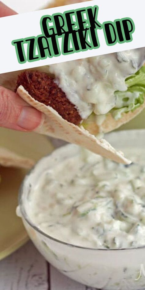 Clean Appetizers, Greek Tzatziki Recipe, Philadelphia Cream Cheese Recipes, Breakfast Casserole With Bread, Greek Bread, Greek Tzatziki, Greek Sauce, Tzatziki Recipe, Greek Dip