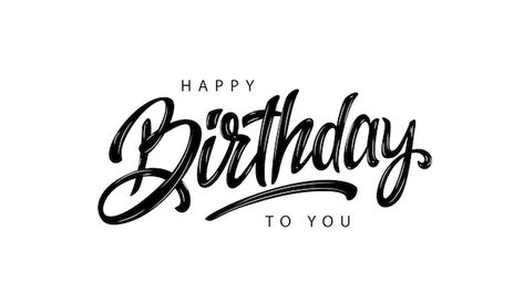 Happy birthday lettering design | Premium Vector #Freepik #vector #happy-birtday #happy-birthday #birthday #birthday-celebration Birthday Lettering Design, Happy Anniversary Lettering, Ballon Illustration, Birthday Font, Happy Birthday Logo, Happy Birthday Invitation Card, Happy Birthday Font, Happy Birthday Typography, Happy Birthday Letter