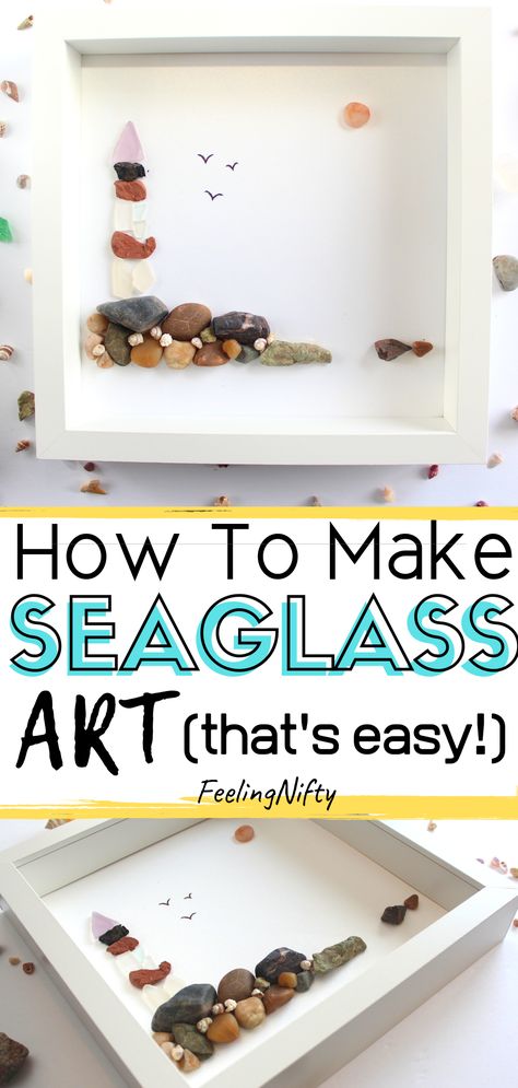 Seaglass Art Diy, Sea Glass Diy, Sea Glass Art Diy, Glass Art Techniques, Sea Glass Art Projects, Seaglass Art, Glass Art Design, Beach Glass Crafts, Crafts For Teens To Make