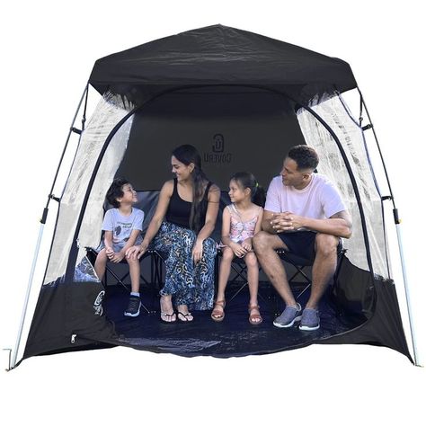 CoverU Sports Tent Pod For 3-4 People - RAIN or Sun Protection   NEW Large Pop Up Climate Canopy Shelter   Soccer, Football, Softball & Other Sporting Events and Parades - Patented and Patents Pending Rain Tent, Cold Weather Tents, Sports Tent, Canopy Shelter, Soccer Games, 4 People, Rv Camping, Sports Games, Soccer Football