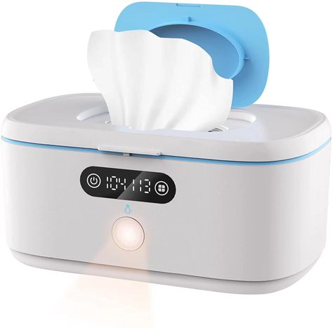 Bellababy Wipe Warmer with Night Light for Diaper Changes, with Car Charger for Portable use, Constant Temp Control Touch Screen, Wipes Dispenser Holder Baby Wipe Warmer, Light Temperature, Wipe Warmer, Wipes Dispenser, Baby Eyes, Baby Nails, Wet Wipes, Led Screen, Newborn Essentials