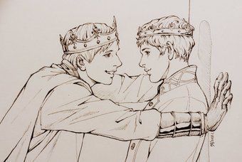 Merthur Tumblr, Tumblr Fanart, Merthur Fanart, Merlin Memes, Merlin Funny, Merlin Show, Merlin Series, Roi Arthur, Merlin Fandom