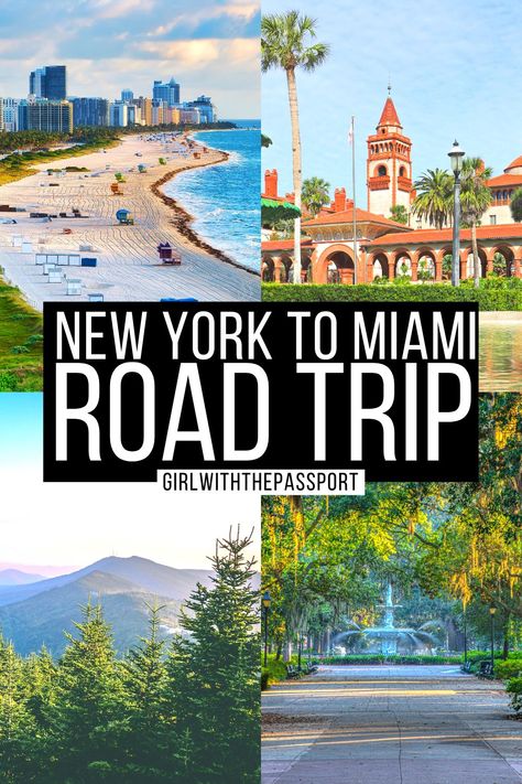 Amazing 2024 New York to Miami Road Trip You Need to Steal Florida Road Trip, East Coast Usa, Usa Trip, East Coast Road Trip, Budget Hotel, Road Trip Itinerary, Road Trip Usa, Usa Travel, Orlando Florida