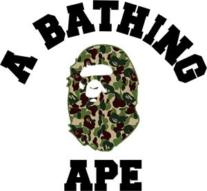 Ape Logo Design, Bape Logo Design, Aape Logo, The Bathing Ape, A Bathing Ape Logo, Bape Logo, Bape Ape, Painting Logo, Bandanas Men