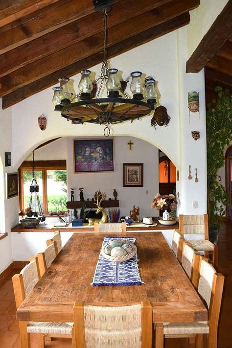 Hacienda Style Kitchen, Mexican Home Design, Mexican Style Homes, Modern Mexican Home Decor, Modern Mexican Home, Spanish Style Kitchen, Spanish Home Decor, Hacienda Style Homes, Mexican Home Decor