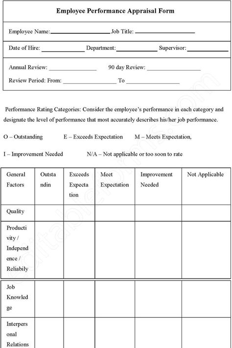 Employee Performance Appraisal Fillable PDF Form Performance Appraisal Form, Appraisal Form, Employee Performance, Performance Appraisal, Media Literacy, Used Tools, Assessment, Track