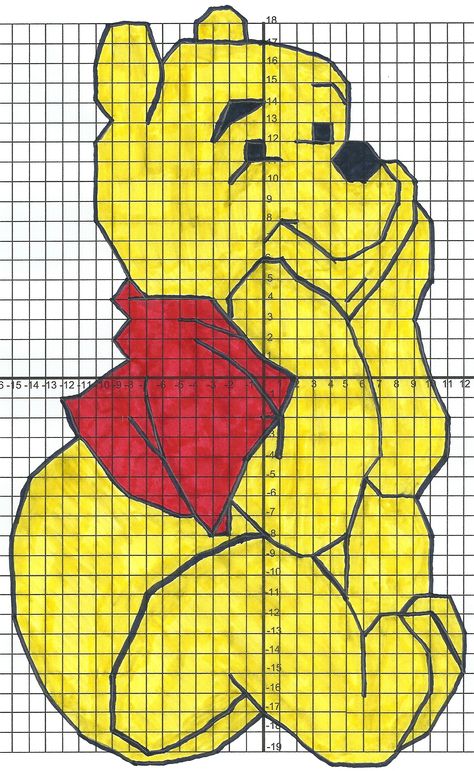 Winnie The Pooh | When Math Happens Graph Drawings With Coordinates, Graphing Paper Drawing With Coordinates, Coordinate Grid Pictures, Plane Cartoon, Cartesian Plane, Graphing Paper, Coordinate Graphing Pictures, Coordinate Plane Graphing, Plane Drawing