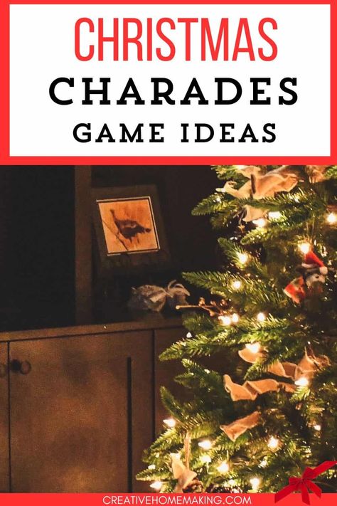 Christmas Charades For Adults, Charades For Adults, 4 Corners Game, Christmas Charades Game, Holiday Bingo, Christmas Charades, Charades Game, European Christmas, Christmas Game