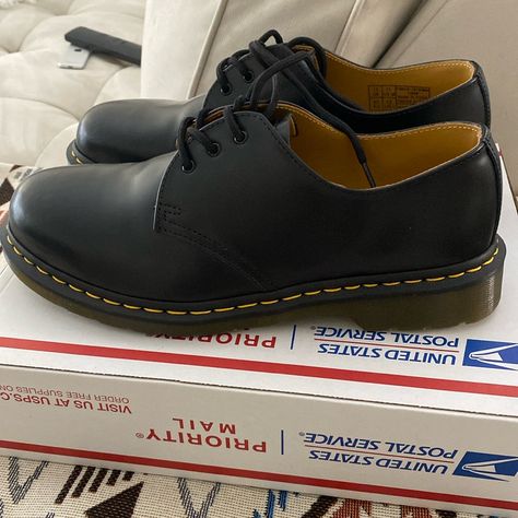 Brand New Without Box Never Used. I Never Got Around To Wearing Them And Just Don’t Need Them. Men’s Us 11, Smooth Black Leather Doc Martens 1461, Dr Martens Black, Dr Martens Shoes, Martens Shoes, Doc Martens, Just Don, Smooth Leather, Men's Shoes, Shoe Boots