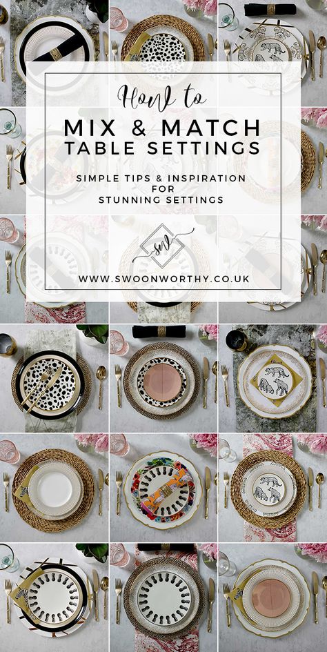 Mismatched Table Setting, Eclectic Dishes, Vintage Wedding Table Settings, Dinner Party Table Settings, Vintage Table Setting, Mismatched Plates, Simple Table Settings, Vintage Wedding Table, Table Setting Inspiration