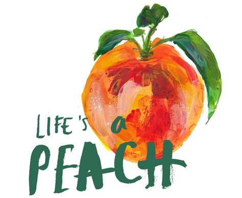 Abby Cook Illustration Peach Food, Sketchbook Reference, Cook Illustration, Lifestyle Illustrations, Food Illust, Drink Illustration, Pet Portraits Photography, Peach Illustration, Kidswear Trends