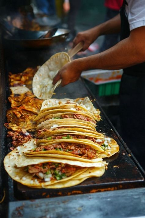 "Discover the authentic taste of street tacos in Mexico City! 🌮Enjoy delicious, flavorful tacos with vibrant toppings and fresh ingredients. 🌶️🥑 #StreetTacos #MexicanFood #FoodTravel" Mexican Street Food Photography, Mexican Food Photography Styling, Tacos Photography, Mexico Street Food, Mexico City Photography, Mexico City Food, City Streets Photography, Mexican Street Food, Street Tacos