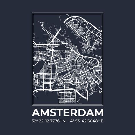 Check out this awesome 'Amsterdam+minimalist+map+%28white+edition%29' design on @TeePublic! Amsterdam Map, Minimalist Tshirt, Design Minimalist, Map Design, Clothing Ideas, 3d Printed, Amsterdam, 3d Printing, Tshirt Designs