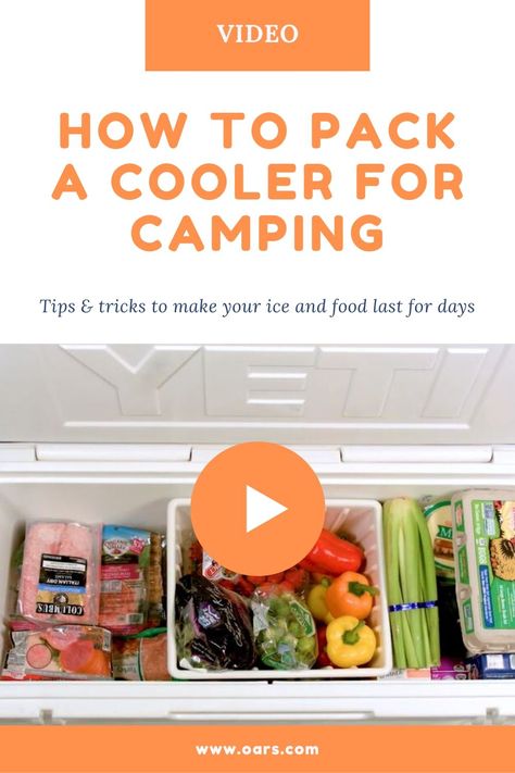 Cooler Packing For Camping, How To Pack A Cooler For Camping Food, How To Store Food In Cooler For Camping, Camping Cooler Packing, Keep Food Cold Camping, Cooler Packing Tips, How To Pack A Cooler For A Road Trip, Packing Cooler For Camping, Packing A Cooler For Camping