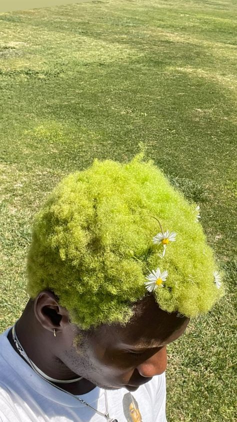 Moss Hair Color, Green Hair Character Design, Green Hair Men, Adonis Bosso, Fashion And Beauty Tips, Aesthetic People, 4c Hairstyles, Color Inspo, Nalu