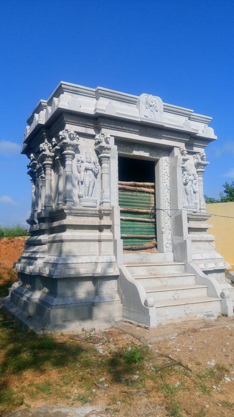 Murugesan Isthapathi Temple stone work 9715774689 , 9677832746 Dev Ghar, Temple Work, Cement Work, Neoclassical House, Indian Temple Architecture, Stone Temple, Temple Design For Home, Pillar Design, Ornament Drawing