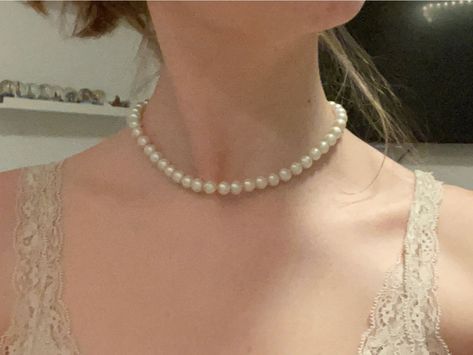 #coquette #aesthetic #lanadelrey Trending Necklace, Formal Evening Gown, Pearl Strand, Necklace Fashion, Fashion Luxury, Strand Necklace, White Pearl, Necklace For Women, Pearl Necklace