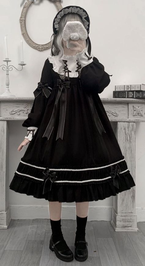 Op Dress, Lolita Outfits, Elegant Gothic, Kawaii Fashion Outfits, Grunge Style, Kawaii Clothes, 여자 패션, Lolita Dress, Gothic Lolita