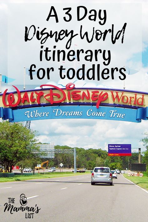 Disneyworld Mom Outfits, 4 Day Disney World Itinerary, Disney Park Itinerary, Disney World Itinerary 2023, 3 Day Disney World Itinerary, Disney World 1st Birthday, 2 Days At Disney World, Disney Rides By Park, Disney For Toddlers