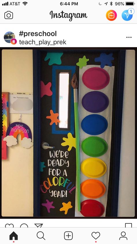 Classroom Door Themes Preschool, Bulletin Board School Ideas, August Daycare Bulletin Boards, Welcome To Prek Classroom Door, Classroom Theme For Preschool, Back To School Infant Door Ideas, Family Board For Classroom, Back To School Bulliten Boards Preschool, Kindergarten Classroom Door Ideas Back To School