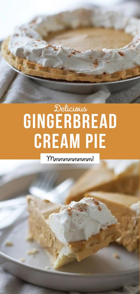 Pies To Make For Christmas, Winter Time Desserts, Holiday Pie Recipes Thanksgiving, Holiday Cream Pie, Thanksgiving Cream Pie, No Bake Christmas Pie Recipes, Pumpkin Christmas Dessert, Pie Recipes For Christmas, No Bake Pies For Christmas