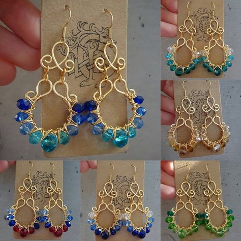 Handmade wire earrings