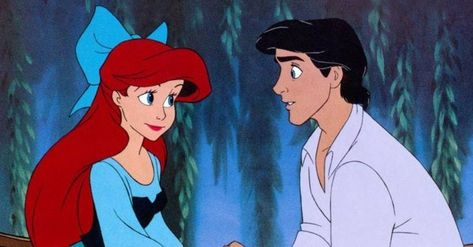 This Visual Quiz Will Reveal Which Disney Prince Is Your Soulmate Principe Eric, Disney Viejo, Disney Amor, Mermaids Kissing, Little Mermaid Live Action, Mermaid Movies, Official Disney Princesses, Disney Challenge, Disney Princess Outfits