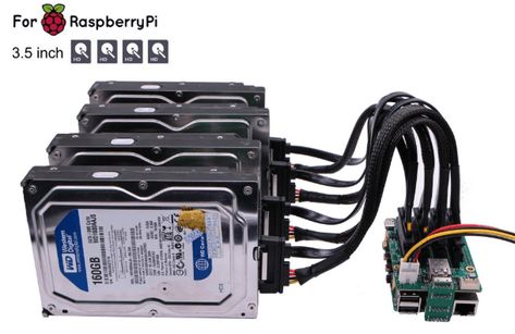 How to build a Raspberry Pi 4 NAS Server? - Samba and OMV - Latest Open Tech From Seeed Cool Raspberry Pi Projects, Projets Raspberry Pi, Raspberry Projects, Nas Server, Pi Computer, Esp8266 Arduino, Raspberry Pi Computer, Computer Diy, Computer Projects