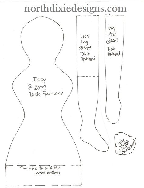 Northdixie Designs: Free Izannah Walker Inspired Doll Body Pattern Doll Making Patterns, Fabric Doll Pattern, Primitive Doll Patterns, Doll Patterns Free, Doll Clothes Patterns Free, Rag Doll Pattern, Doll Sewing Patterns, Primitive Dolls, Sewing Dolls