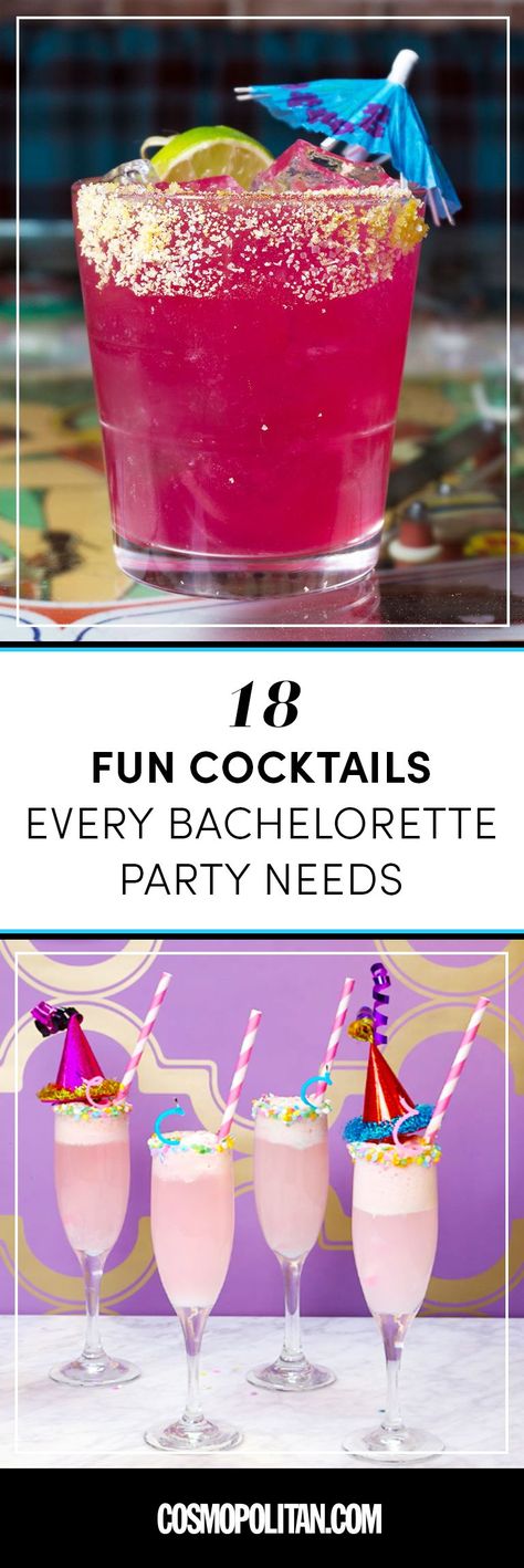 Bachelorette Drinks Recipes, Bridal Party Foods, Drinks Alcohol Recipes Party, Bachelorette Food, Bachelorette Party Cocktails, Bachelorette Party Food, Wedding Recipes, Party Beverages, Drink Wedding