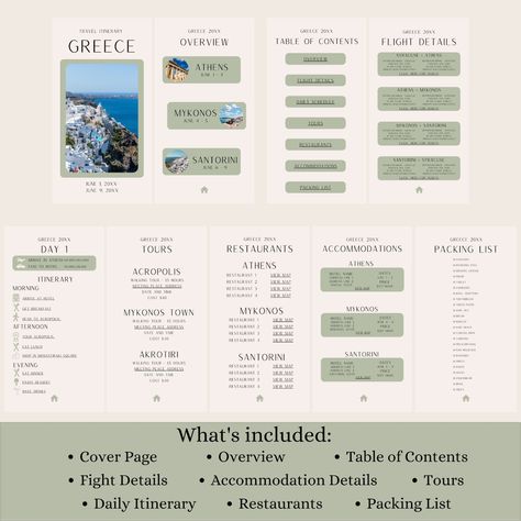 Vacation Itinerary Template, Vacation Planner Template, Travel Budget Planner, Itinerary Design, Travel Planner Template, Itinerary Planner, Vacation Itinerary, Itinerary Template, Vacation Planner