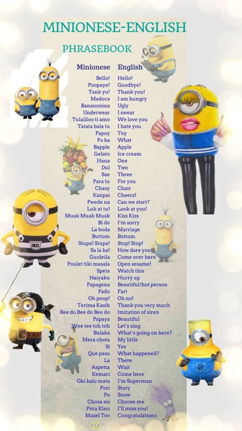 Banana Language, Despicable Me Funny, Disney Movie Collection, Despicable Minions, Minions Bob, Minion Banana, Cute Bob, Minion Jokes, Cute Minions