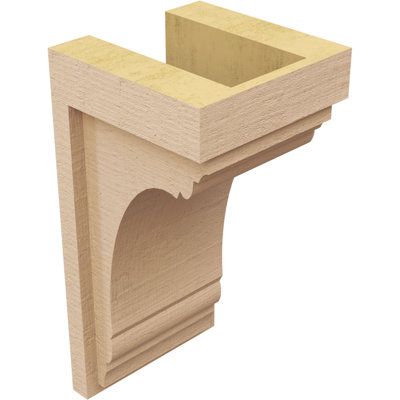 Achieve beautiful curb appeal with our faux wood corbels. Compared to real wood, they are much lighter for a hassle-free installation that takes just minutes. Because they are made out of a lifetime composite material, these faux timber corbels are not susceptible to common issues of organic wood such as rotting or warping, all the while giving an identical look to real wood. You are sure to find one that suits your home's style, and if not, our USA based manufacturing team can design and make a Wooden Corbels, Ornamental Mouldings, Kitchen Range Hood, Pvc Ceiling, Wood Corbels, Panel Moulding, Organic Wood, Chair Rail, Composite Material