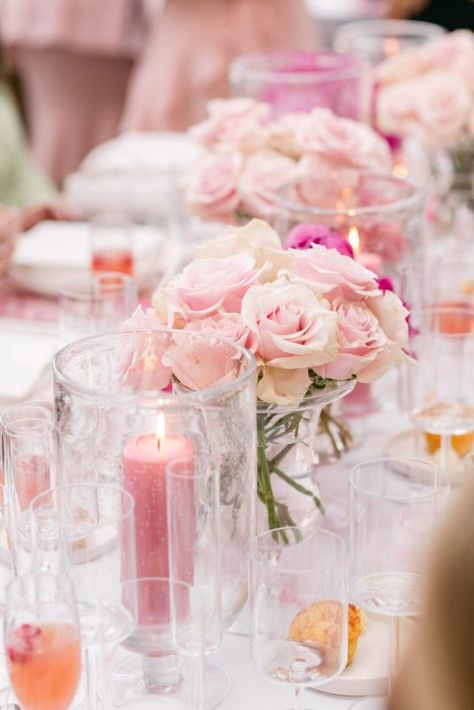 A Pretty-In-Pink Bridal Shower ~ WedLuxe Media Blush Pink Bridal Shower Ideas, Blush Pink Bridal Shower Decorations, Pretty In Pink Bridal Shower Ideas, Parisian Flowers, Pink Bridal Shower Ideas, Pretty In Pink Bridal Shower, Pink Bridal Shower Centerpieces, Floral Party Ideas, Shower 2023