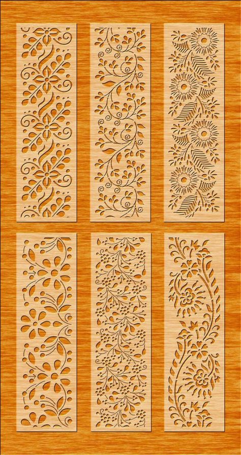 Cnc Jali Design Patterns, Cnc Design Pattern, Cnc Panel Design, Cnc Design Pattern Modern, Laser Cut Design Pattern, Cnc Wood Design, Door Invitation, Floral Wall Stencil, Cnc Designs