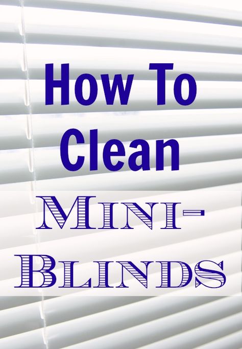 how to clean mini blinds Cleaning Blinds Easy, Clean Blinds, Cleaning Blinds, Deep Cleaning Tips, Mini Blinds, Household Cleaning Tips, Diy Cleaners, Cleaners Homemade, House Cleaning