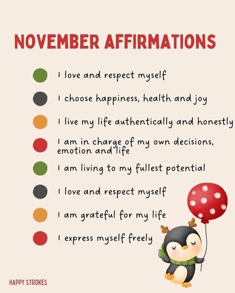 November Affirmations Quotes, New Month Positive Affirmations, Happy New Month November Quotes, November Mental Health, November Motivational Quotes, November Inspirational Quotes, November Reminders, November 1st Quotes, Quotes About November