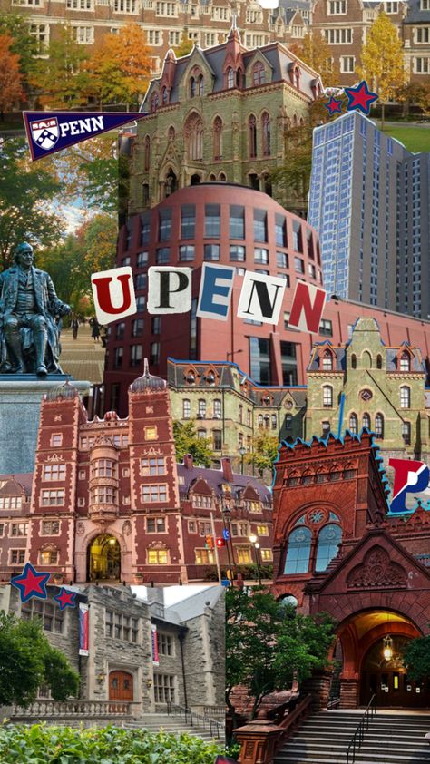 university of pennsylvania #universityofpennsylvania #upenn #uofpenn #penn #ivyleague #wharton #quaker #college #university #pennsylvania #philadelphia #dreamschool #collage Fangirling University, Spiritual Vision Board, University Plan, University Inspiration, Pennsylvania Philadelphia, College Vision Board, College Acceptance, College List, Dream Motivation