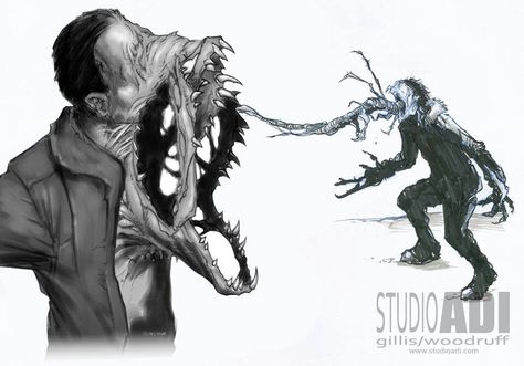 Mutated Creatures Concept Art, Body Horror Concept Art, Necromorph Concept Art, Body Horror Character Art, Darkwood Concept Art, Mutated Human Concept Art, Necromorph Art, Horror Monsters Concept Art, Monster Oc Art