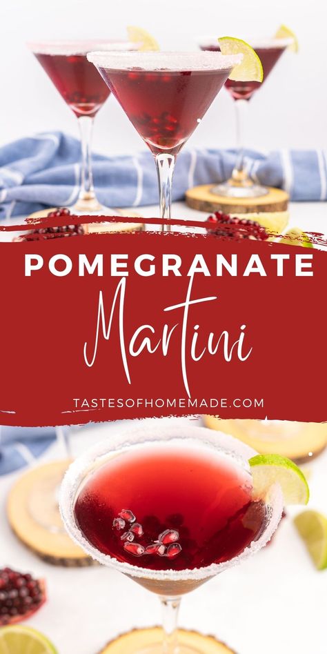 Cocktail With Pomegranate Juice, Pomogranette Martini, Pomegranate Vodka Drinks, Pomegranate Cocktail Recipes Vodka, Pomegranate Alcohol Drink, Red Martini Cocktails, Pomagranet Martini Recipe, Pomogranette Cocktail, Pomegranate Liqueur Cocktails