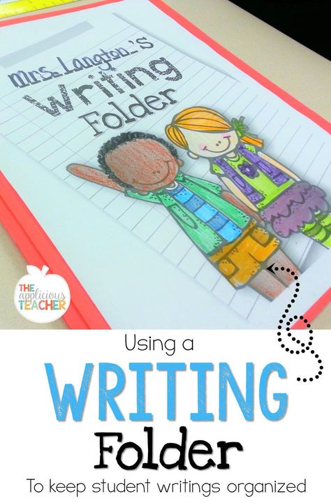 Using a  writing folder to keep student writings organized Writers Workshop Folders, Student Writing Folders, Writing Organization, Writing Folders, 3rd Grade Writing, 2nd Grade Writing, 1st Grade Writing, Writing Anchor Charts, 4th Grade Writing