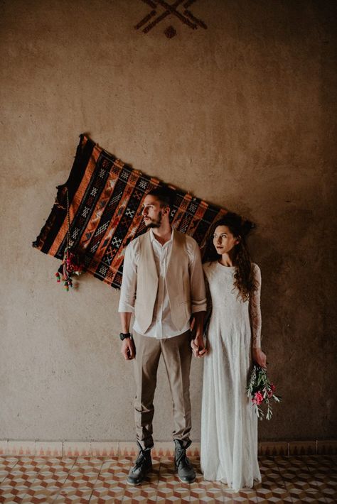 Bohemian Wedding Groom, Boho Wedding Groom, Boho Lace Dress, Casual Groom Attire, Casual Grooms, Wedding Vest, Bride And Groom Outfits, Best Gowns, Vintage Wedding Photography