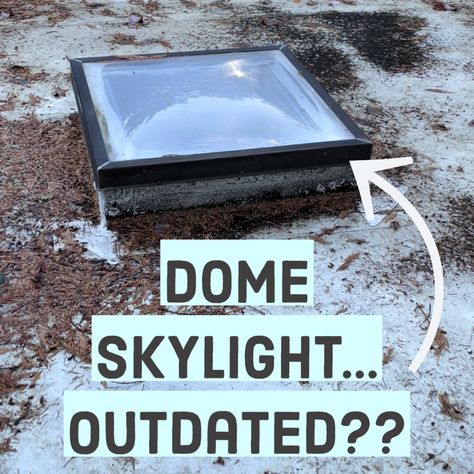 Are these flat roof skylights out dated?? Yes and no… Flat Roof Lights, Flat Roof Skylights, Skylight Glass, Skylight Installation, Roof Skylight, Skylight Design, Roof Window, Alkaline Foods, Glass Roof