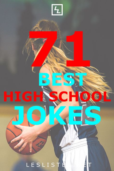 High School can be difficult time. However, jokes can help make it easier. With that in mind, check out the top 71 high school jokes. #jokes #humor #highschool High School Quotes Funny, High School Jokes, Graduation Jokes, High School First Day, Lunch Jokes, High School Funny, High School Quotes, Jokes To Tell, Student Jokes