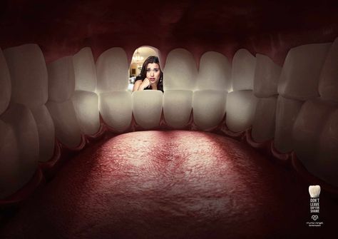 dental implant ad :D Dental Advertising, Dental Posters, Dental Fun, 광고 디자인, Ad Of The World, Dental Art, Creative Advertising Campaign, Publicidad Creativa, Graphic Design Ads